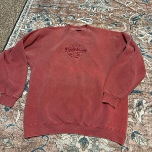 Vintage Red Embroidered Santee Krispy Kreme Crew Neck L